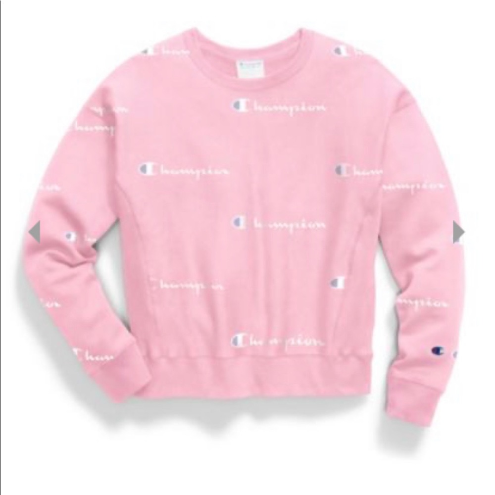 Pink champion crewneck